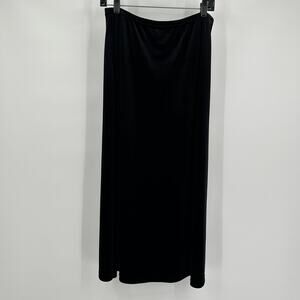 Vintage Studio Womens Skirt Size‎ MP Black Velvet Maxi Goth Romantic Boho